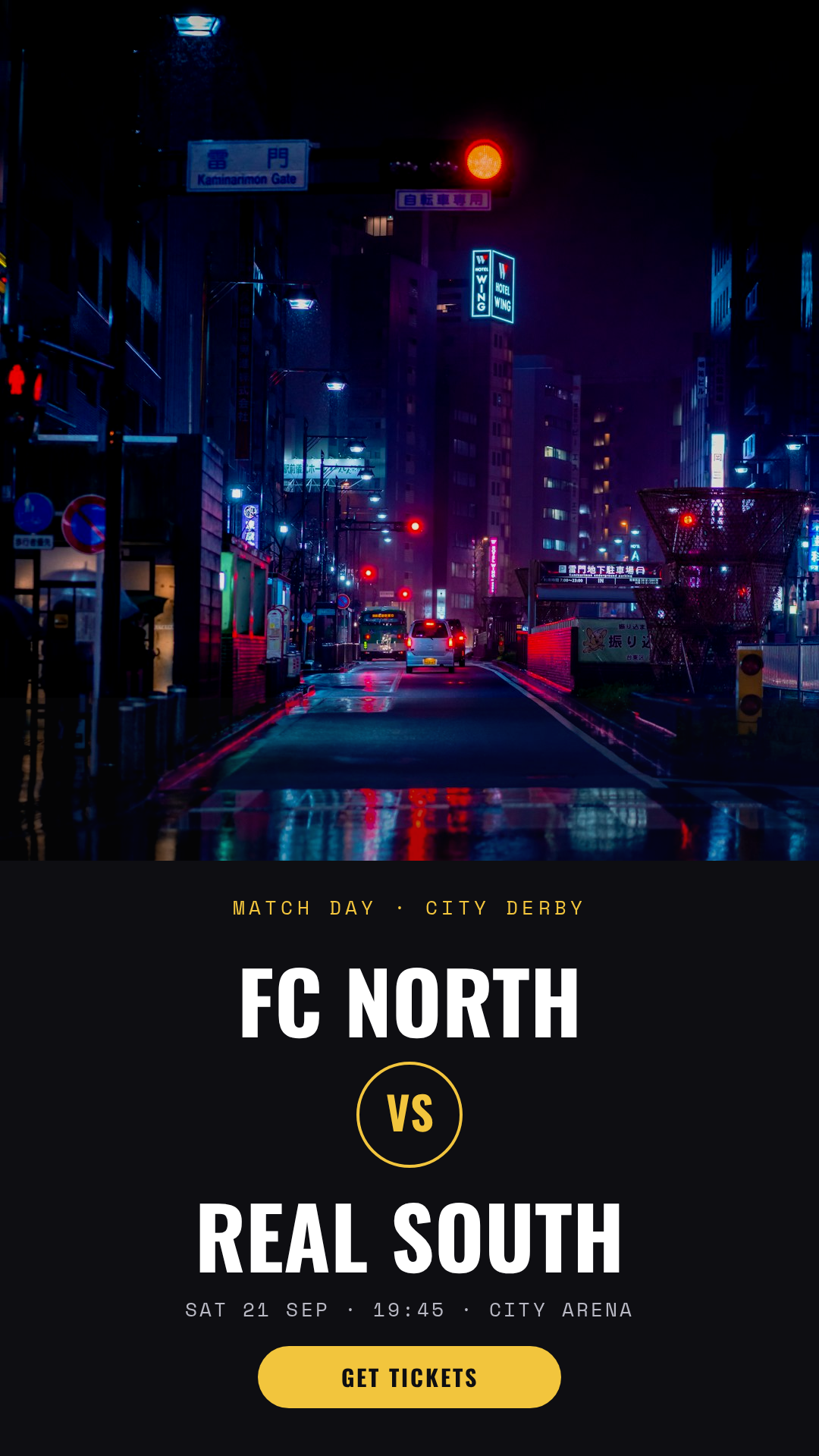 Derby Night — Match Day Story
