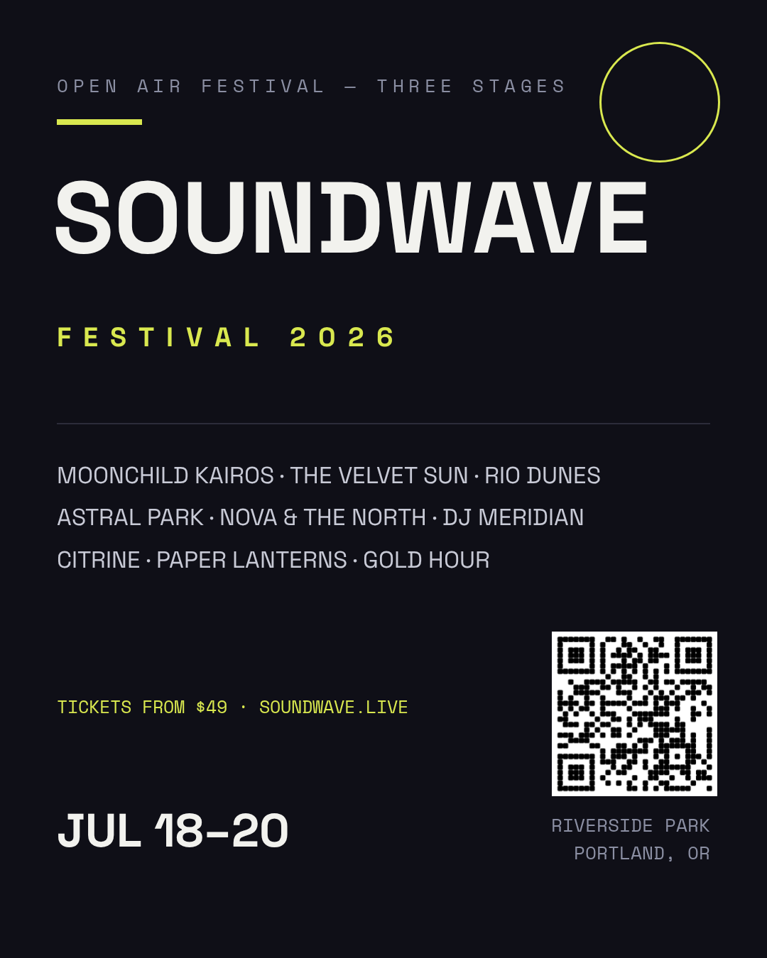 Event — Music Festival Poster